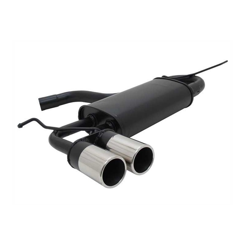 Marmitta sportiva posteriore golf 5 audi a3 2 x 76mm