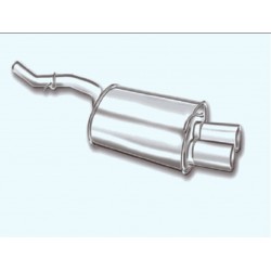 Scarico Sportivo bmw e46 320D - 318D acciaio doppio 76mm