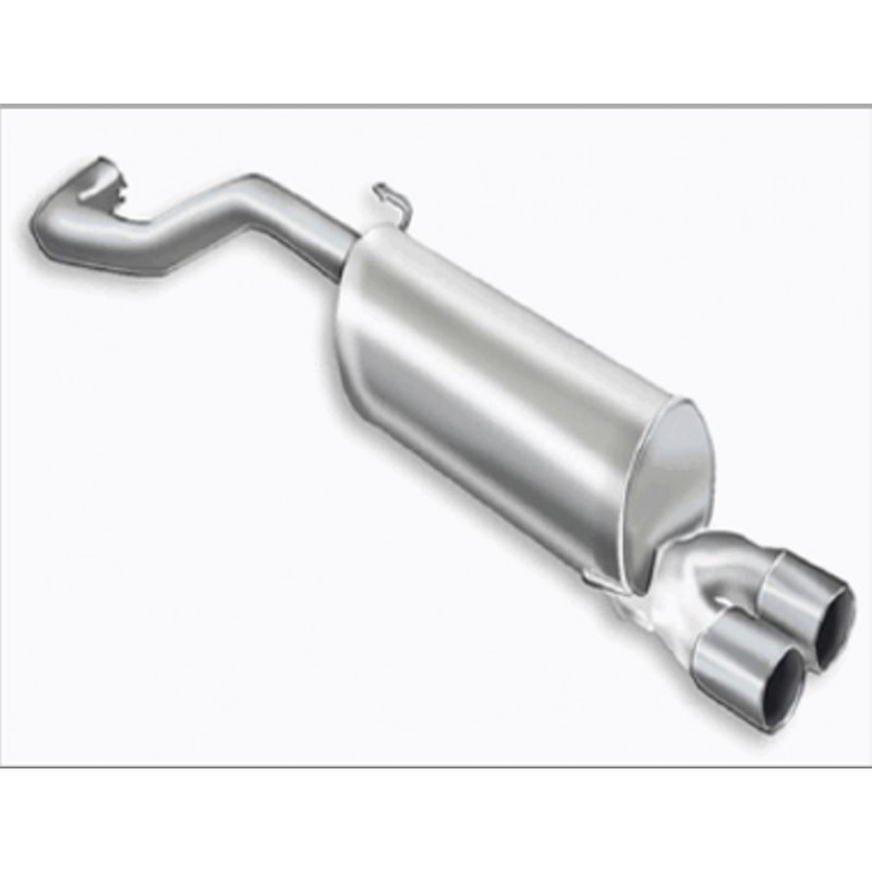 Scarico sportivo audi A1 2 x 76mm dal 2010 in poi