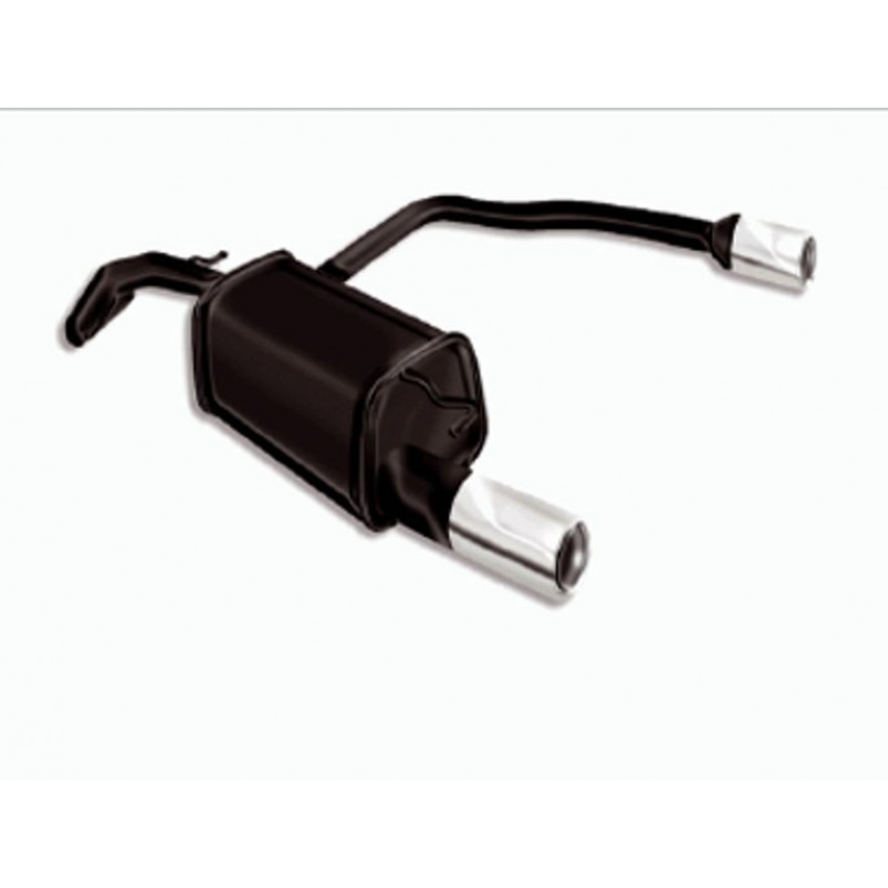 Scarico sportivo doppio duplex per audi a3 8L1