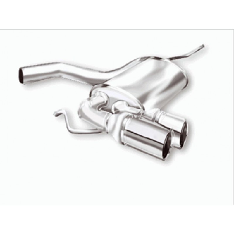 Scarico sportivo marmitta audi a3 8p1 doppia 76mm