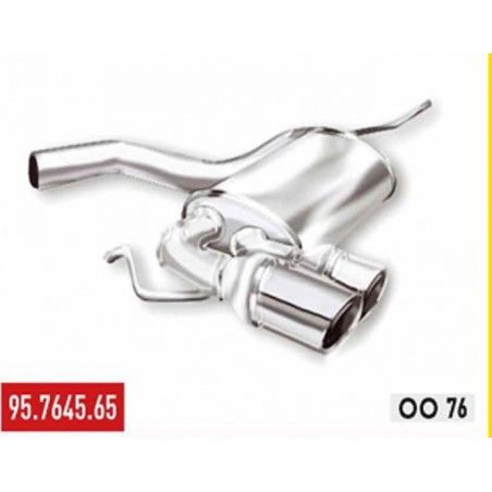 Scarico sportivo centrale per volkswagen golf VII