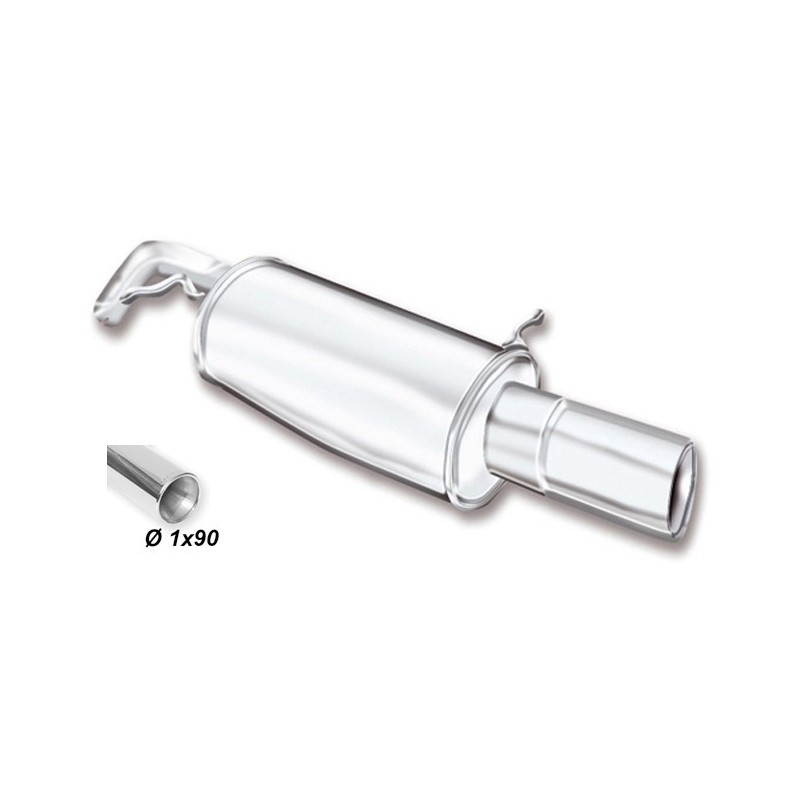 Scarico sportivo asso racing per peugeot 208