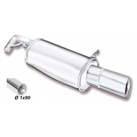 Scarico sportivo asso racing per peugeot 208