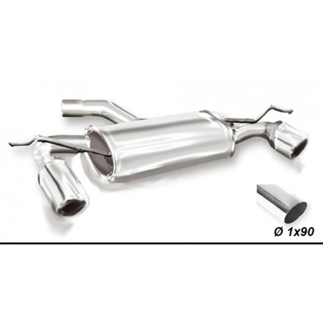 Scarico sportivo doppio per Leon 5R FR