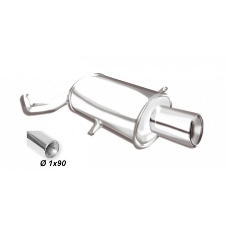 Scarico sportivo bmw mini r56 r57 r58 uscita singola da 90mm