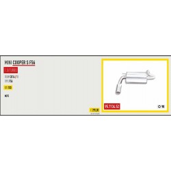 Scarico sportivo bmw mini f56 S line dal 2014