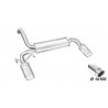 Scarico sportivo doppio scarico uscita da 100mm fiat 695 abarth