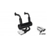 Scarico sportivo doppio scarico fiat 500 old style 60mm