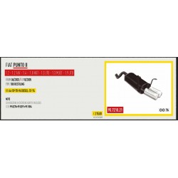 SILENZIATORE POSTERIORE SPORTIVO FIAT PUNTO III 1.2 8V 1.2 16V 1.3 MJ 1.4 16V