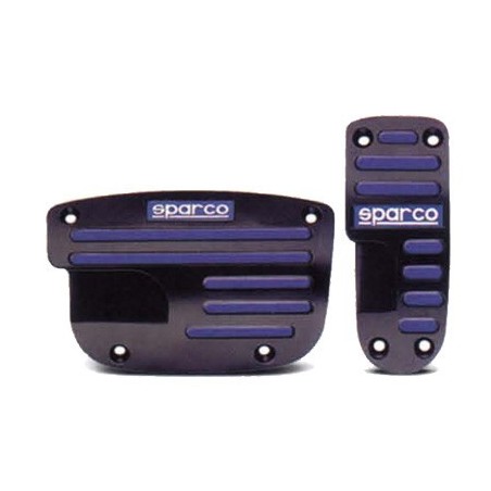 Pedaliera Sparco modello Stripe Nero-azzurro