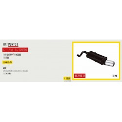 Scarico sportivo marmitta FIAT PUNTO II - 1.2i 8V - 1.2i 16V