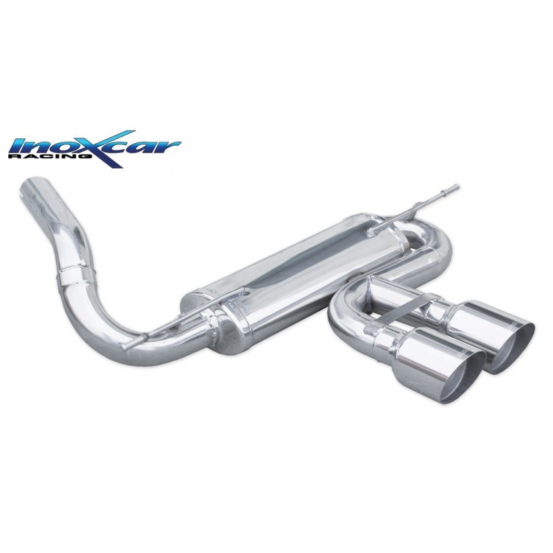 Marmitta sportiva focus III inox car doppia da 100mm