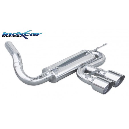 Marmitta sportiva focus III inox car doppia da 100mm