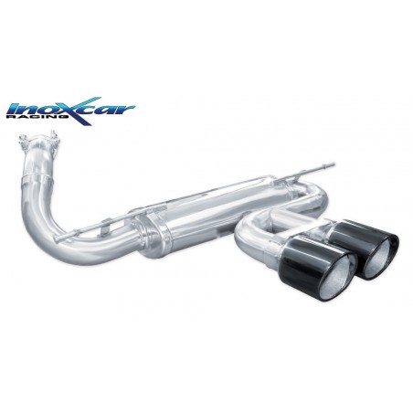 Marmitta sportiva ford focus III doppia da 100mm carbonio