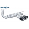 Marmitta sportiva ford focus III doppia da 100mm carbonio