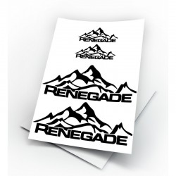 Jeep Renegade Kit adesivi Auto 4 pz. (montagna)
