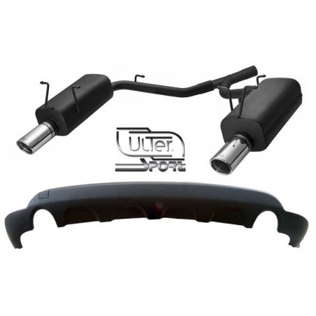 scarico sportivo per fiat freemont 2.0jtdm 103kw 125kw + sottoparaurti