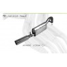 Scarico sportivo in acciaio per alfa 75 ts 1.8 1.6 2.0