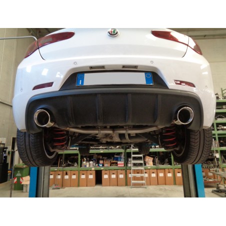 Scarico sportivo Giulietta 2.0 jtdm doppio da 115mm