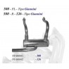 Scarico sportivo per fiat 500 F L singola uscita da 76mm