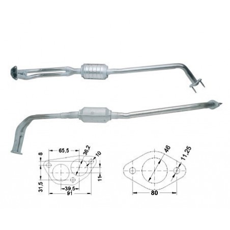 catalizzatore lancia y 1100 8v 50cv magnaflow 84304