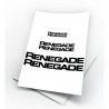 Adesivi jeep renegade logo kit da 9 pezzi