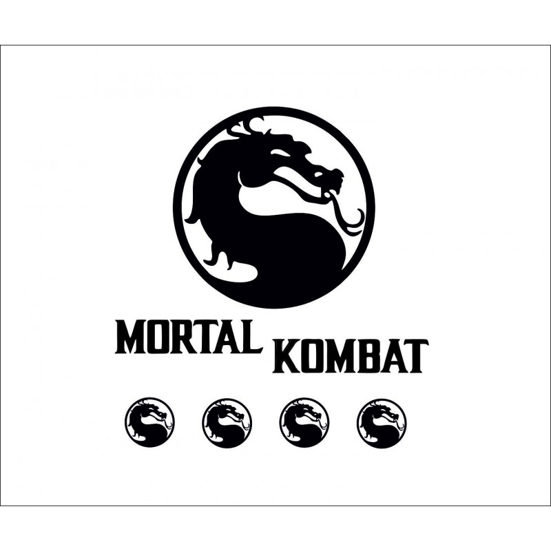 Adesivi prespaziati mortal kombat kit 8pz stickers