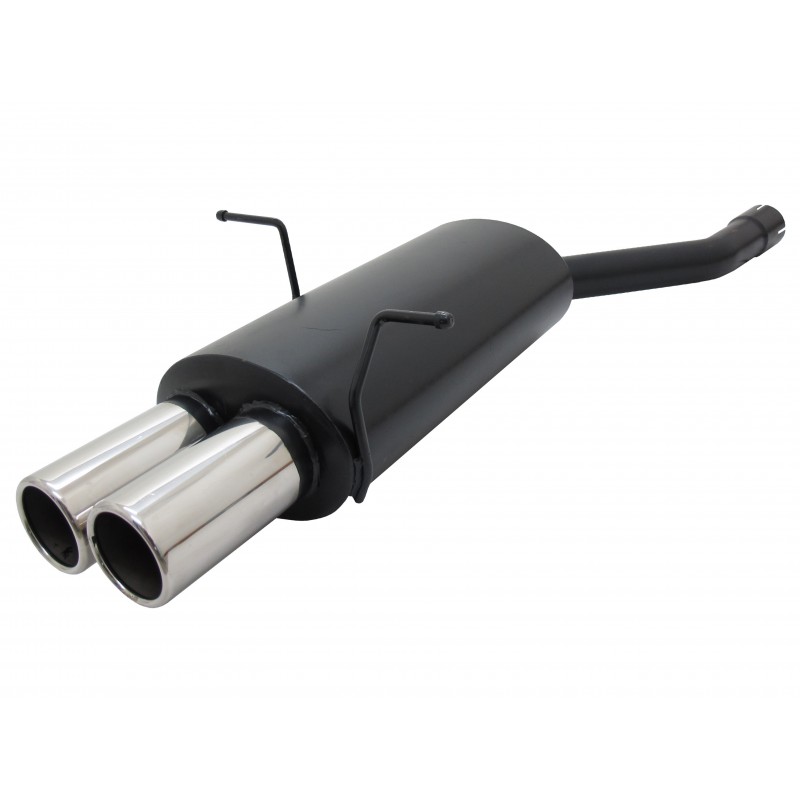 Scarico sportivo bmw e46 uscita doppia 2 x 90mm