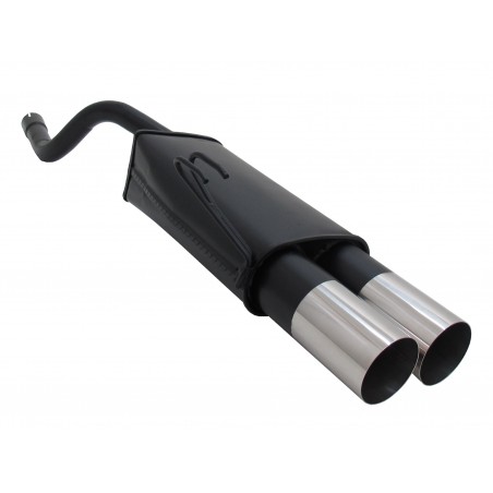 Scarico sportivo doppia uscita da 90mm fiat punto 2 e 3