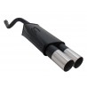 Scarico sportivo doppia uscita da 90mm fiat punto 2 e 3