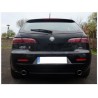 Doppio scarico sportivo per alfa 159 90mm acciaio