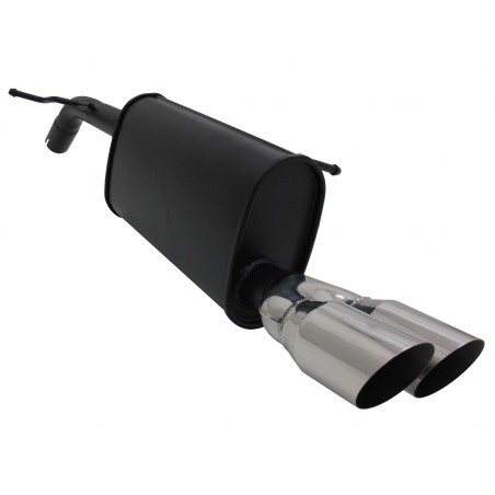 scarico sportivo per peugeot 207 marmitta 2x76mm