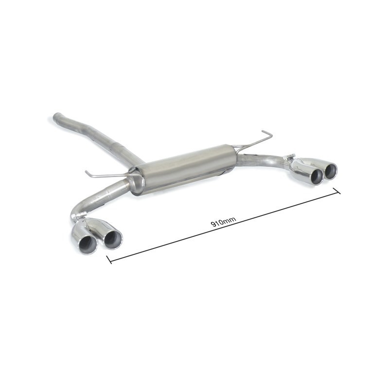 Scarico sportivo fiat 500x 4 uscite tonde 70mm Scarico sportivo fiat 500x 4 uscite tonde 70mm