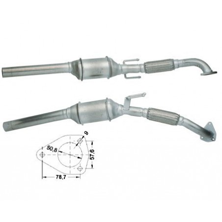 Catalizzatore golf iv 1900 tdi dal 97 in poi 110cv 81kw