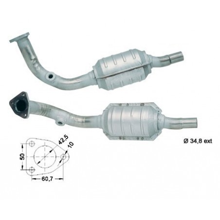 Catalizzatore Fiat cinquecento 900cc 40cv - 903cc