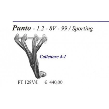 Collettore fiat punto 1200 8v mod 188 dal 1999