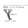 Collettore fiat punto 1200 8v mod 188 dal 1999