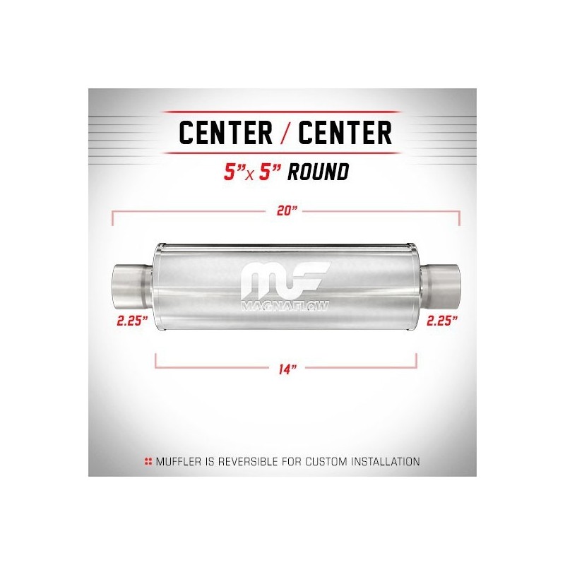 marmitta scarico universale magnaflow 12865 2.25'' 57mm