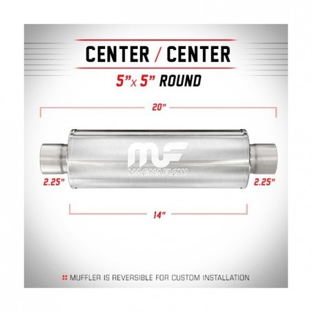 marmitta scarico universale magnaflow 12865 2.25'' 57mm