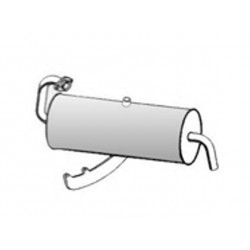 Silenziatore Posteriore SMART 0.6  0.7 CABRIO COUPE' FORTWO euro 2 3 4