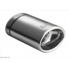 codino terminale ovale acciaio anodizzato scuro 120mm ovale 95 x 65 mm