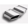 codini terminali marmitta trapezoidali acciaio dx + sx 105 x 80mm