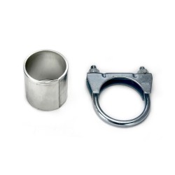 Scarico sportivo per opel astra H 2 x 76mm acciaio 1.7cdti e 1400 1600b