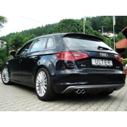 Marmitta sportiva Audi a3 8v 8va 2 x 70mm Germany