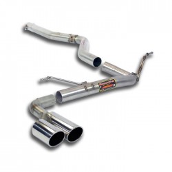 Marmitta sportiva Racing per BMW 320D F30 2 x 80mm acciaio