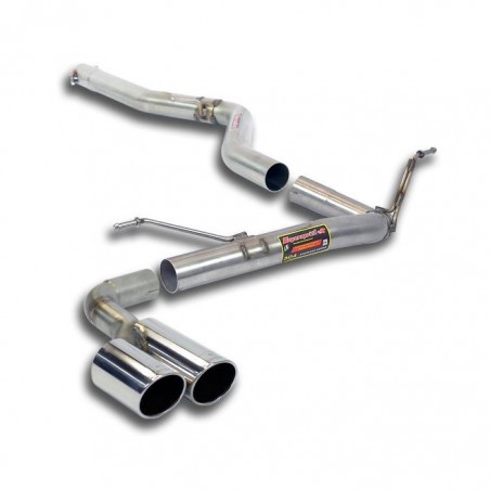 Marmitta sportiva Racing per BMW 320D F30 2 x 80mm acciaio