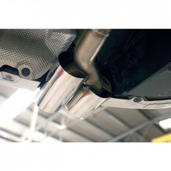 Marmitta sportiva Racing per BMW 320D F30 2 x 80mm acciaio
