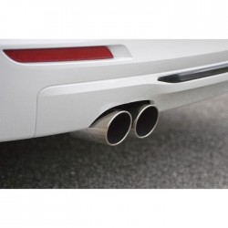 Marmitta sportiva Racing per BMW 320D F30 2 x 80mm acciaio