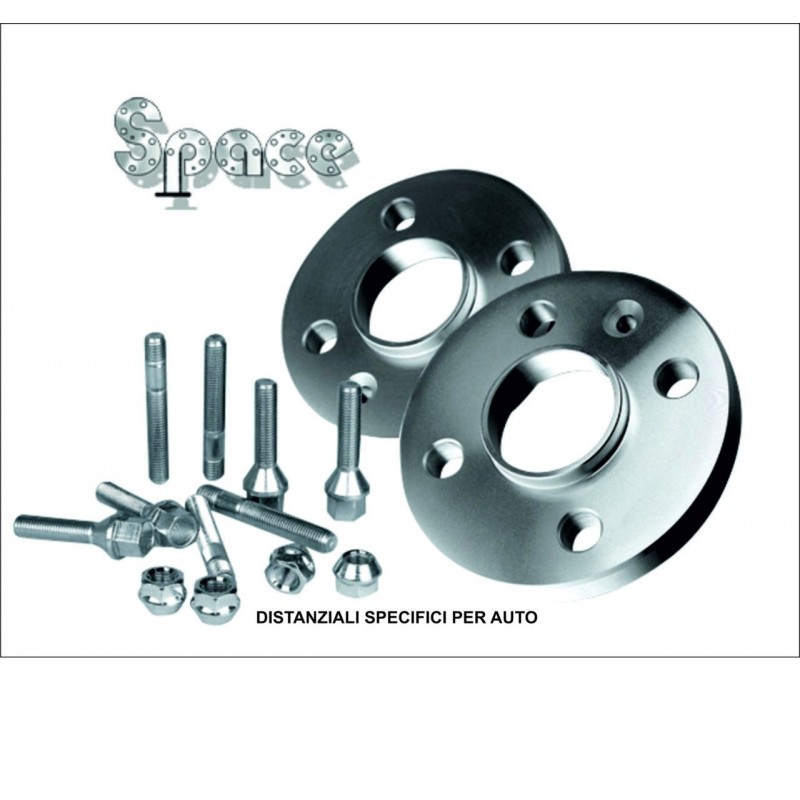 Distanziali fiat 4 x 98 completo 4 pz 16mm+20mm con 20 bulloni
